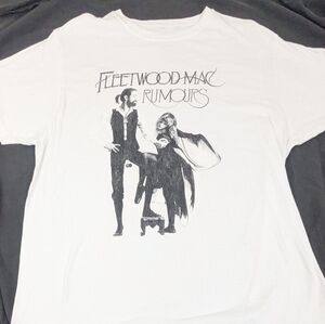 Fleetwood Mac Rumors Album Cover White T-shirt Size 2XL Unisex